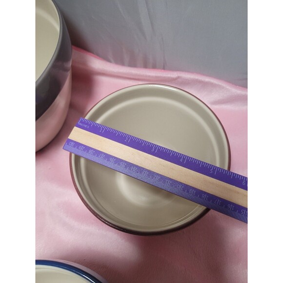 COPY - 4 Blue Rim Nesting Mixing Bowls Set Over & Back Inc. Indoor Outfitters P… - Picture 6 of 12